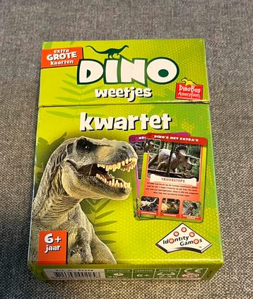 dino weetjes kwartet – kaartspel met extra grote kaarten beschikbaar voor biedingen