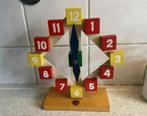 Vintage houten leerklok van Sio, Ophalen of Verzenden, Gebruikt