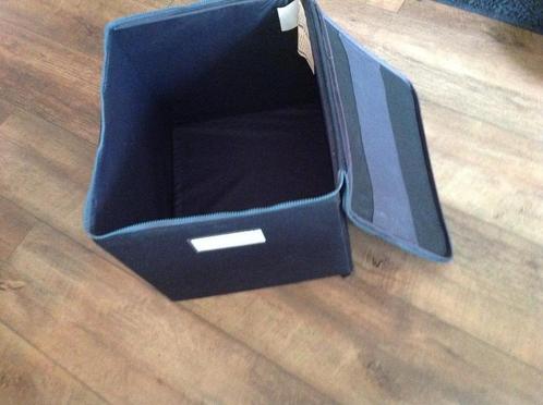Mooie opbergbox van stof  met rits (30x40x31), Hobby en Vrije tijd, Overige Hobby en Vrije tijd, Gebruikt, Ophalen