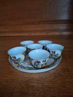 Sake setje Chinees 6 mokjes en onderschaal, Ophalen of Verzenden