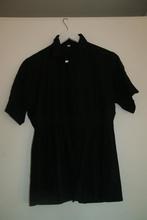 Te koop: Blouse, maat L, zwart, korte mouw, Ophalen of Verzenden, Zo goed als nieuw, Maat 38/40 (M), Zwart