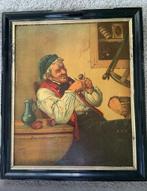 Schilderij oud, Antiek en Kunst, Kunst | Schilderijen | Klassiek, Ophalen of Verzenden