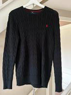 Trui kabel zwart Ralph Lauren Polo maat L (14-16 jaar), Ophalen of Verzenden, Zo goed als nieuw, Overige maten, Zwart