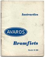 Avaros B550 instructieboek handleiding bromfiets (7592z), Ophalen of Verzenden, Zo goed als nieuw