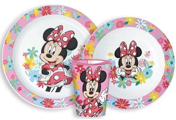 Minnie Mouse Kinderservies met Beker - Magnetron beschikbaar voor biedingen