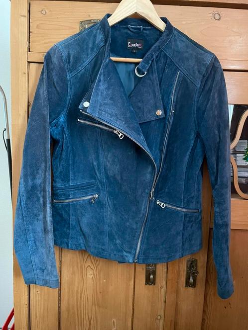 Nieuw suede leren jasje biker jas blauw excellent M 38, Kleding | Dames, Jasjes, Kostuums en Pakken, Nieuw, Jasje, Maat 38/40 (M)