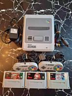 Super Nintendo spelsysteem en 2 controllers en 3 spellen, Spelcomputers en Games, Spelcomputers | Nintendo Super NES, Ophalen of Verzenden