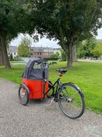 Bakfiets Nihola Family met 8 Versnellingen Shimano, Fietsen en Brommers, Gebruikt, Huif, 2 kinderen, Ophalen