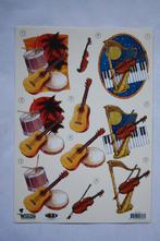 5 stuks knipvellen 3D muziekinstrumenten 7288, Hobby en Vrije tijd, Kaarten | Zelf maken, Verzenden, Nieuw, Kerst, Knipvel