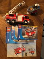 LEGO City brandweerauto + aanhanger + rubberboot - 7239, Ophalen of Verzenden, Zo goed als nieuw, Complete set, Lego
