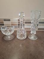 Kristal Vaasje Karaf en Schaaltje, Huis en Inrichting, Woonaccessoires | Vazen, Overige kleuren, Ophalen of Verzenden, Minder dan 50 cm