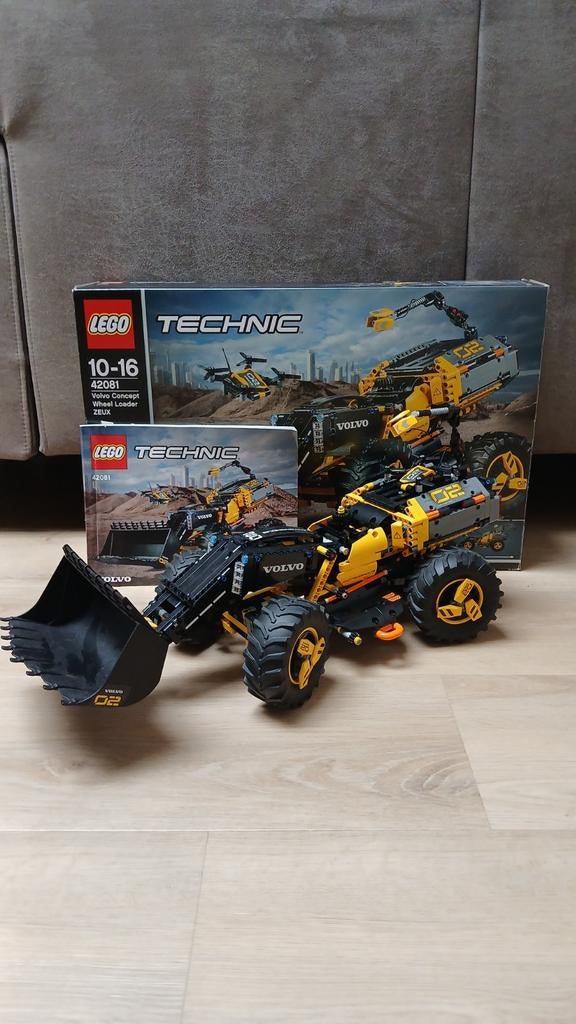 Lego Technic 42081 Volvo Concept Wheel Loader ZEUX, Ophalen, Zo goed als nieuw, Complete set, Lego