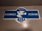 Blikken Reclamebord Nieuwkruis Alba, Antiek en Kunst, Ophalen of Verzenden