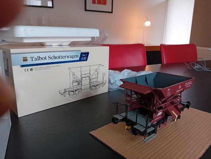 SPOOR 1 (1:32) Talbot schotterwagen KM 1, Hobby en Vrije tijd, Modeltreinen | Overige schalen, Nieuw, Wagon, Gelijkstroom of Wisselstroom