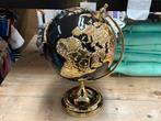 Wereldbol porselein zwart 24kt bladgoud BC, Ophalen, Nieuw