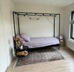 Stoer 1-persoons hemelbed - Spotprijs!, Ophalen, 90 cm, Eenpersoons, Zwart