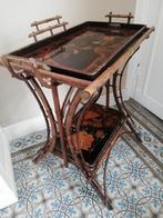 Supergave antieke butlertray 2 dienbladen, Ophalen