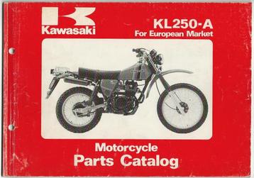 Kawasaki KL250 A Parts list (1847z) motor beschikbaar voor biedingen