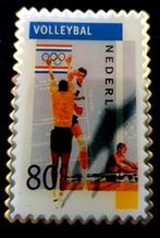 Volleybal postzegel pin- grote maat, Verzenden, Nieuw, Sport, Speldje of Pin