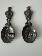 Twee Tinnen Lepeltjes, Antiek en Kunst, Ophalen of Verzenden