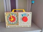 Vintage Fisher-price Klokradio, Kinderen en Baby's, Speelgoed | Fisher-Price, Ophalen of Verzenden, Gebruikt