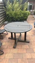 Ronde houten buiten tafel, Tuin en Terras, Tuintafels, Ophalen, Rond, Hout