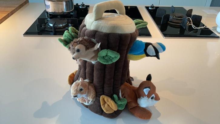 The puppet company Boomhuis met vingerpopjes Bosdieren, Kinderen en Baby's, Speelgoed | Knuffels en Pluche, Nieuw, Overige typen