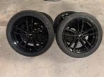 18 inch Tesla model 3 velgen met Winterbanden nieuwstaat, 18 inch, Gebruikt, Banden en Velgen, 235 mm