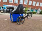 Niet elektrische Nihola bakfiets met regentent en kussen, 4 kinderen of meer, Ophalen of Verzenden, Zo goed als nieuw