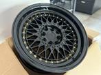 Aodhan AH05 Zwart goud 15 x 8.0J ET20 4x100 4x114.3, Auto diversen, Ophalen of Verzenden