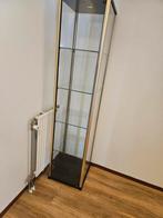 Glazen vitrinekast met lamp, Ophalen, Minder dan 50 cm, Zo goed als nieuw, 150 tot 200 cm