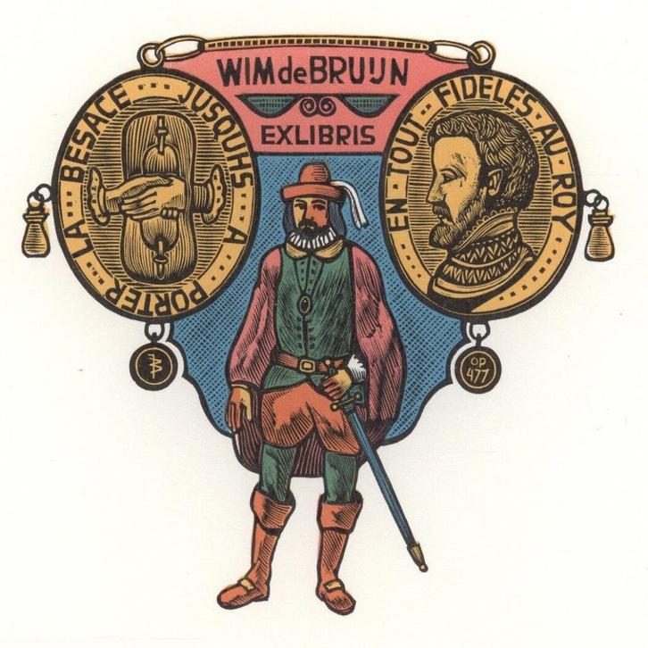 0515 Ex Libris Nederland : Jan Battermann, z.j., Antiek en Kunst, Kunst | Etsen en Gravures, Verzenden