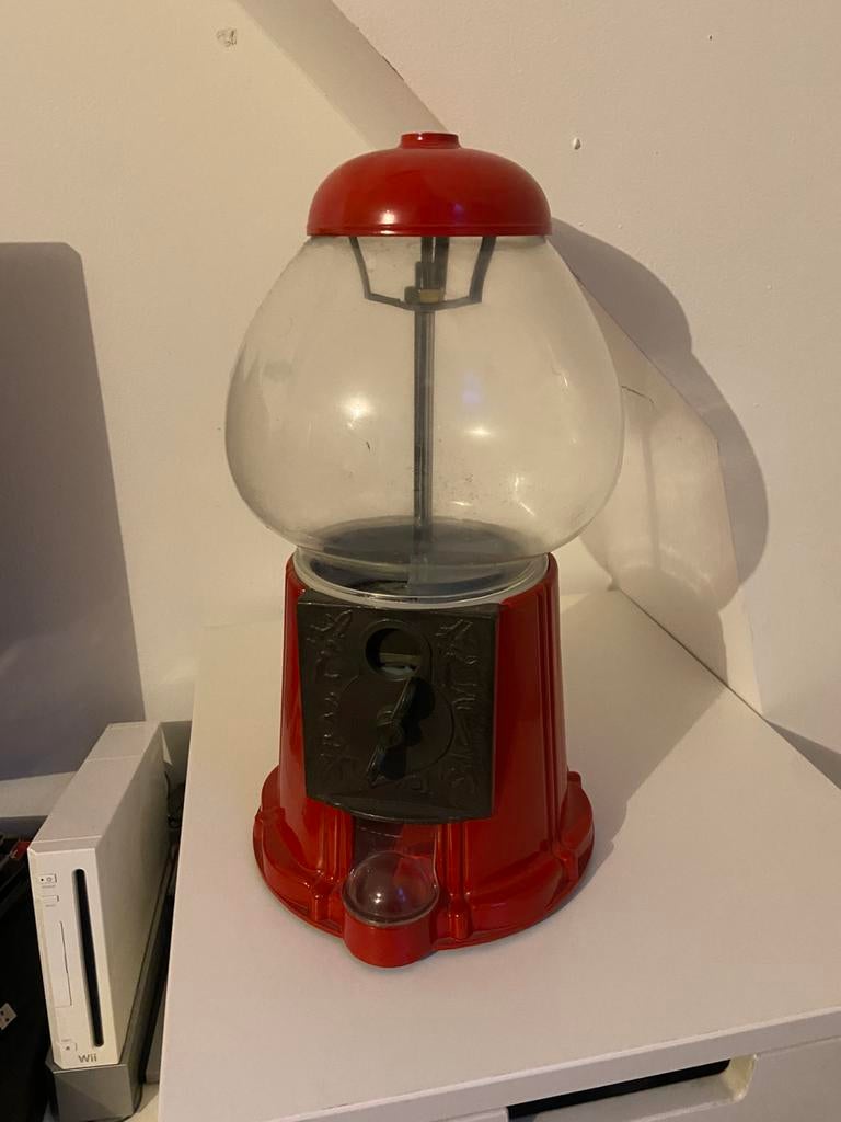 Vintage Kauwgomballen apparaat, Verzamelen, Automaten | Overige, Ophalen, Zo goed als nieuw