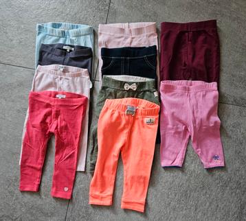 Set pakket van 10 broekjes leggings legging meisje maat 68 beschikbaar voor biedingen