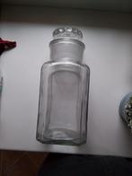 Antieke glazen stopfles uit Friese bakkerij, Antiek en Kunst, Antiek | Glas en Kristal, Ophalen of Verzenden