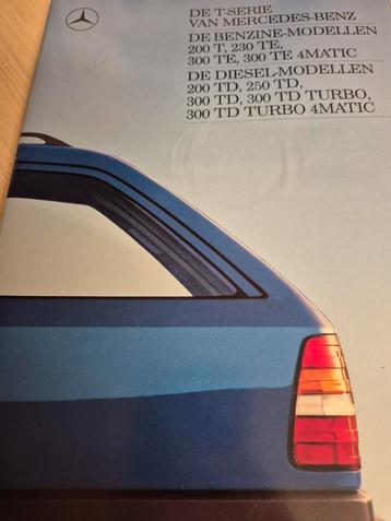 Nederlands Mercedes w124 200 300 T model stationcar folder beschikbaar voor biedingen