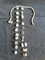 Orginele Pandora armband 2x  en bedels., Ophalen of Verzenden, Zo goed als nieuw, Zilver, Overige typen