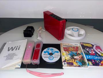Nintendo Wii + 2 Controllers en mariokart - Nette staat