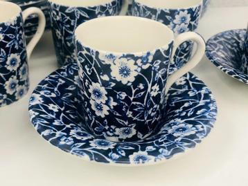 Burleigh - Blue Calico - Espresso Cups beschikbaar voor biedingen