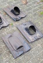 Twee nieuwe kunststof dakdoorvoeren en één ontluchtingspan., Kunststof, Zwart, Overige typen, Nieuw