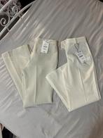 Set: 2x Nieuwe crème-witte elegante broek Zara, XS/S, Kleding | Dames, Broeken en Pantalons, Nieuw, Ophalen of Verzenden, Maat 36 (S)
