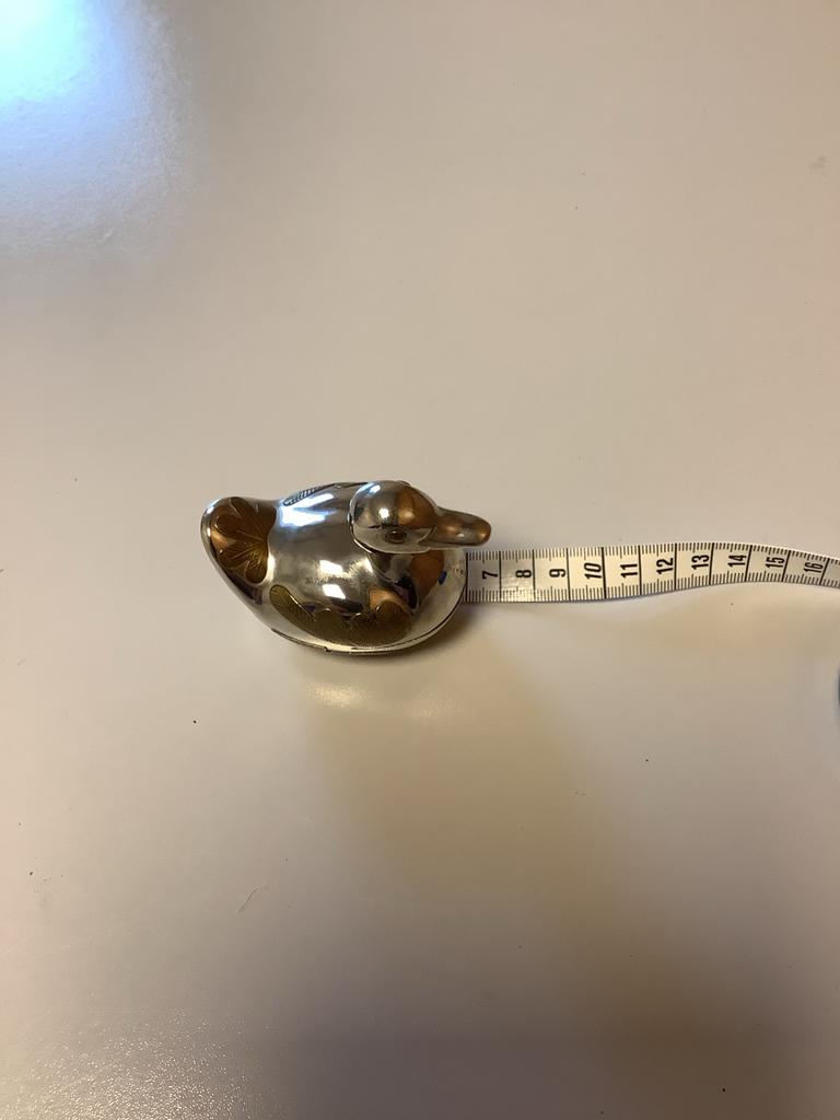 Zilveren eend snuifdoosje, Antiek en Kunst, Ophalen of Verzenden