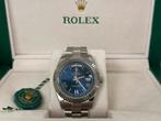 Rolex Day Date, Blauw Sunburst Dial., Sieraden, Tassen en Uiterlijk, Horloges | Heren, Staal, Polshorloge, Ophalen of Verzenden