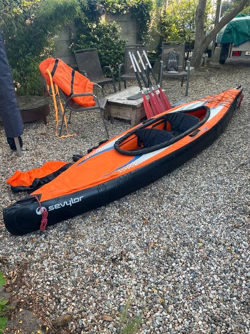 Sevylor pointer 2 tourkayak opblaasbaar, Watersport en Boten, Kano's, Zo goed als nieuw, Kajak, Twee personen, Opblaasbaar, Ophalen