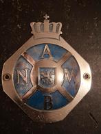 Oud metalen ANWB vignet voor oldtimer, Ophalen of Verzenden