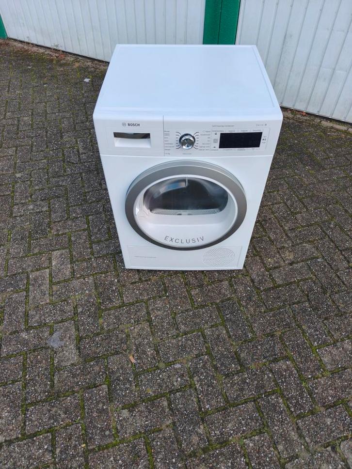 Bosch serie 8 WTW87590NL warmtepompdroger 9kg A++ klasse IPS, Witgoed en Apparatuur, Wasdrogers, Zo goed als nieuw, Condens, Voorlader