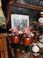 Oude Slagerij Display Varkens, Antiek en Kunst, Curiosa en Brocante, Ophalen of Verzenden