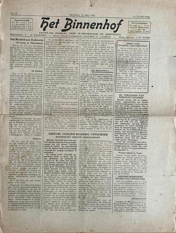 Het Binnenhof, 25 mei 1945 (ook nog andere data). beschikbaar voor biedingen