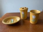 3 delige Set: Aardewerk/Hand Beschilderd met Tulp Nieuw, Ophalen of Verzenden, Nieuw