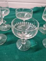 glazen vintage kristal geslepen wijn borrel, Ophalen of Verzenden